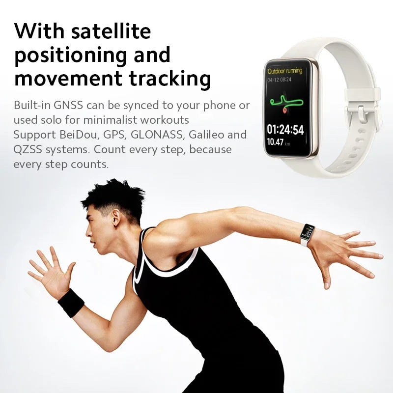 Smartwatch Versão global Xiaomi Band 7 Pro 1,64'' AMOLED 2.5D Tela curva GPS integrado Oxigênio no sangue Sempre ativo Mostrador de relógio Smart Band
