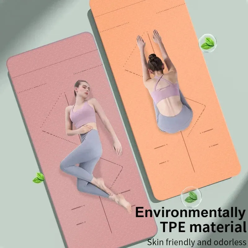 Tapete Antiderrapante Ecológico para Yoga e Pilates com Alça de Transporte e Bag