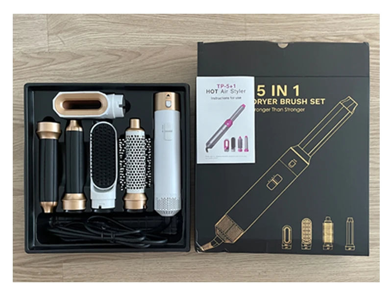 Secador de cabelo 5 em 1 - Pente quente, modelador profissional, modelador de cachos e alisador de cabelo Dyson Airwrap
