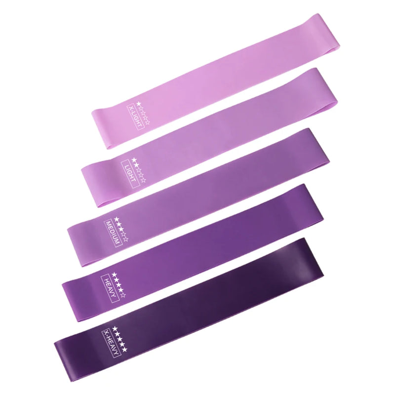 Faixas Elásticas ( Mini Band ) para Yoga, Pilates, Alongamento