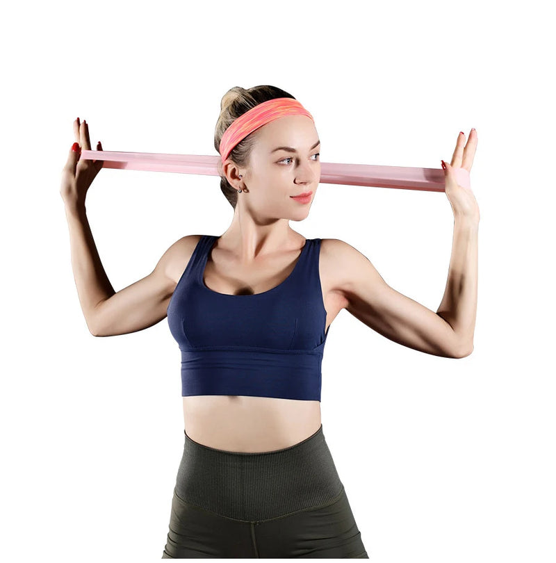Faixas Elásticas ( Mini Band ) para Yoga, Pilates, Alongamento