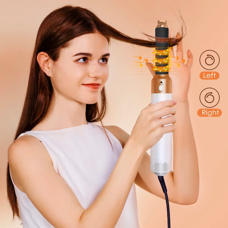 Secador de cabelo 5 em 1 - Pente quente, modelador profissional, modelador de cachos e alisador de cabelo Dyson Airwrap