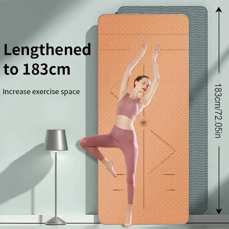 Tapete Antiderrapante Ecológico para Yoga e Pilates com Alça de Transporte e Bag