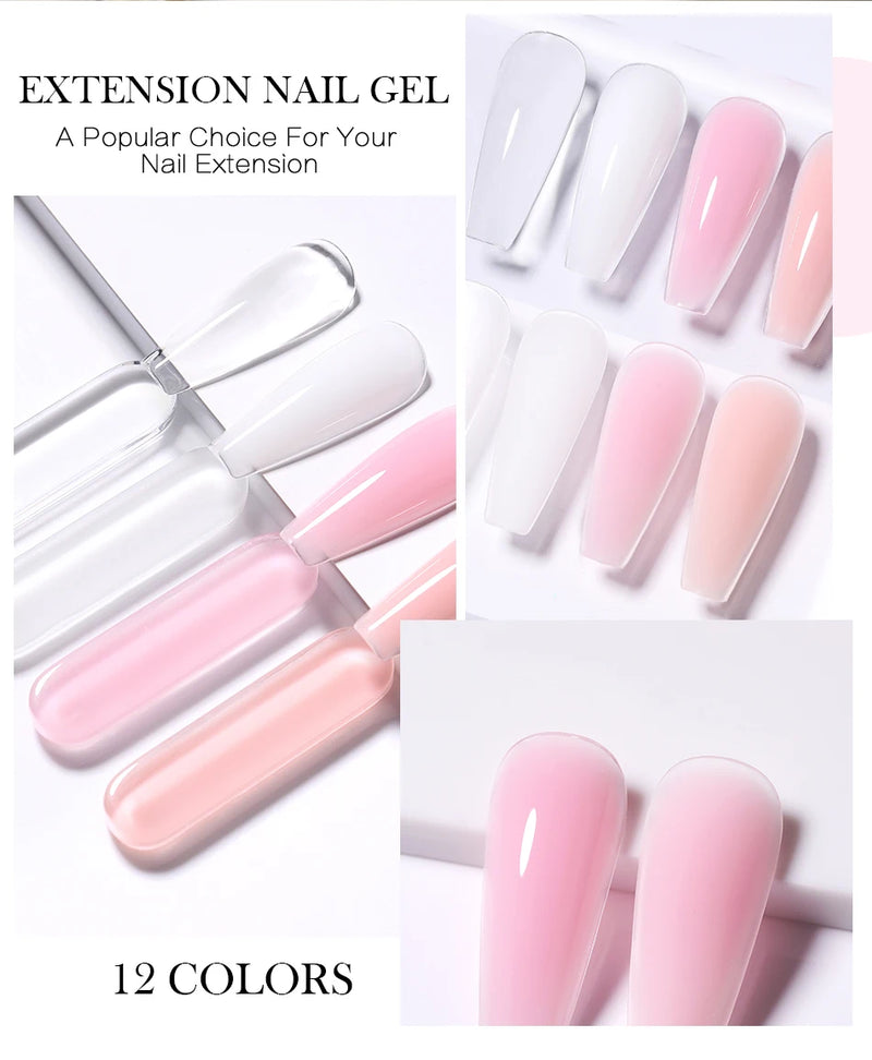 Gel Esmalte para Extensão de Unhas em Acrílico UV - BORN PRETTY