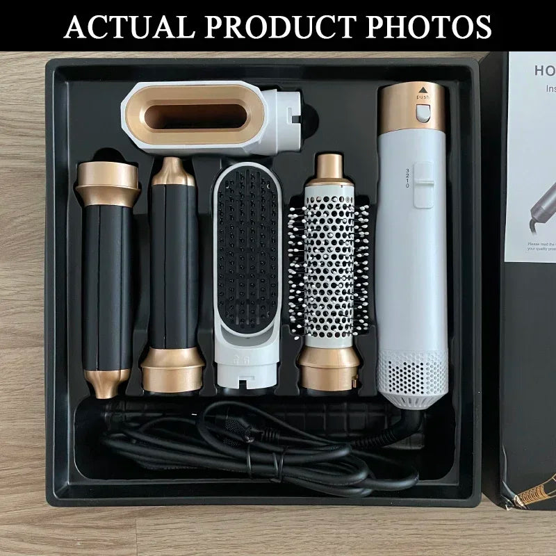 Secador de cabelo 5 em 1 - Pente quente, modelador profissional, modelador de cachos e alisador de cabelo Dyson Airwrap