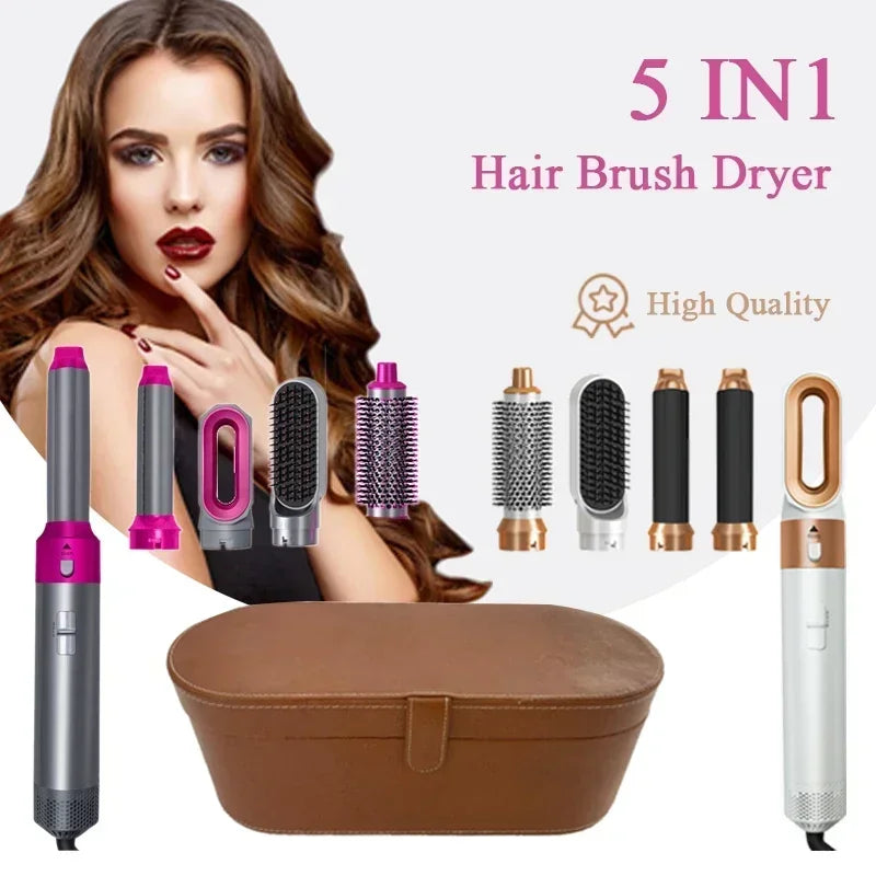 Secador de cabelo 5 em 1 - Pente quente, modelador profissional, modelador de cachos e alisador de cabelo Dyson Airwrap