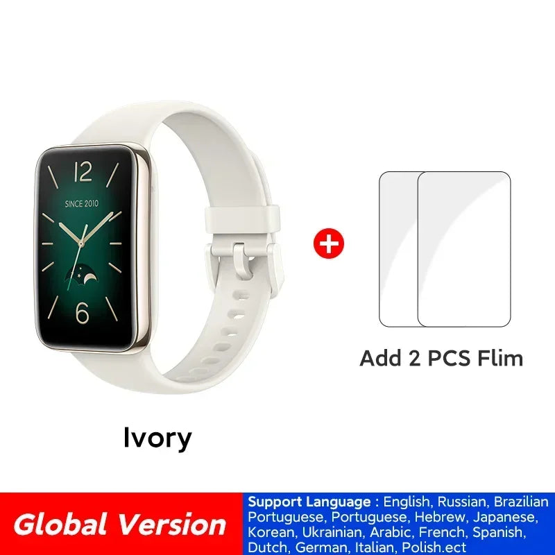 Smartwatch Versão global Xiaomi Band 7 Pro 1,64'' AMOLED 2.5D Tela curva GPS integrado Oxigênio no sangue Sempre ativo Mostrador de relógio Smart Band