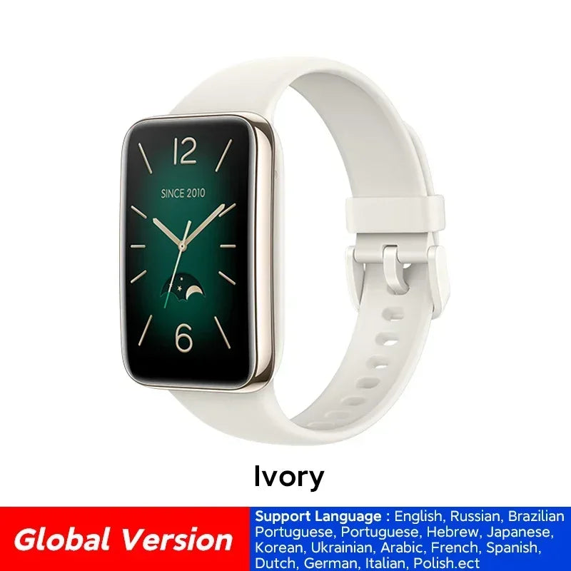 Smartwatch Versão global Xiaomi Band 7 Pro 1,64'' AMOLED 2.5D Tela curva GPS integrado Oxigênio no sangue Sempre ativo Mostrador de relógio Smart Band