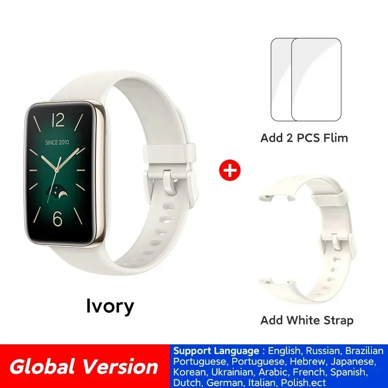 Smartwatch Versão global Xiaomi Band 7 Pro 1,64'' AMOLED 2.5D Tela curva GPS integrado Oxigênio no sangue Sempre ativo Mostrador de relógio Smart Band
